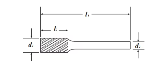 SA-1 Fichier rotatif à charbon de tungstène solide 1/5 