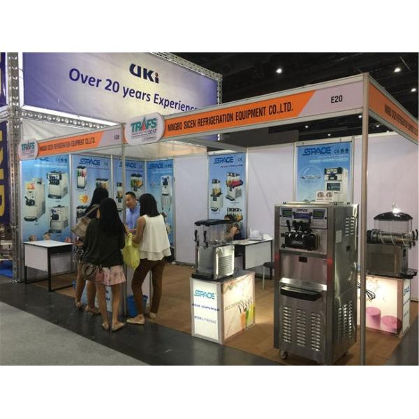 Commercial Grade Frozen Granita Machine Stainless Steel Body CE ISO9001