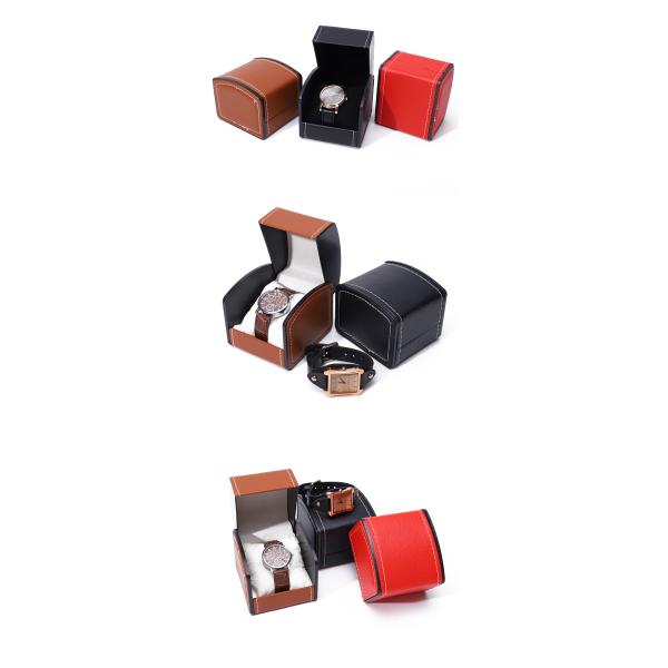 Flip Open Deluxe Handmade Leather Watch Case Treasure Packaging Watch Cover