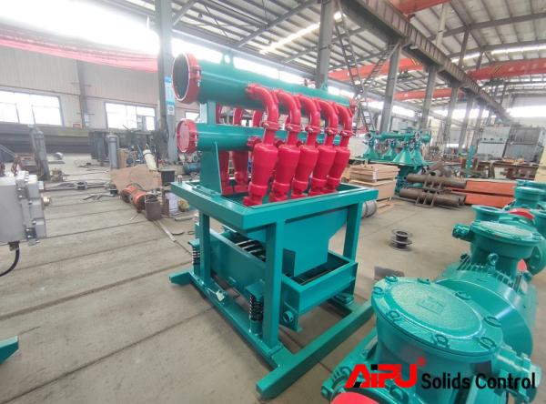 Solids Removal 1000GPM Drilling Mud Desander Desilter For Oil Gas Industry
