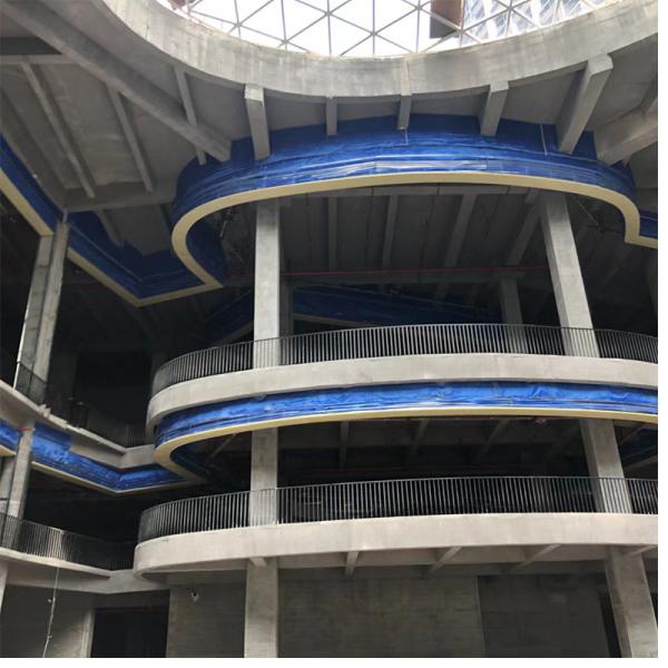 Double Track Fire Retardant Roller Curtain for Commercial Building Customized Size