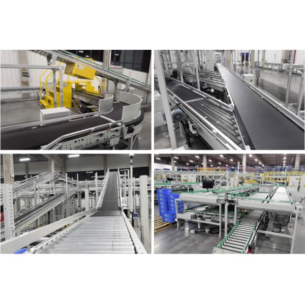 Carton Sorting Conveyor System Flexible Gravity Roller Conveyor System Logistics Sorting Warehouse Storage Rack