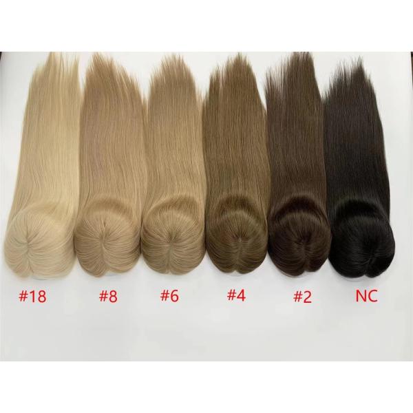 balayage swiss lace topper with remy cuticle quality Russian hair topper for women hair loss