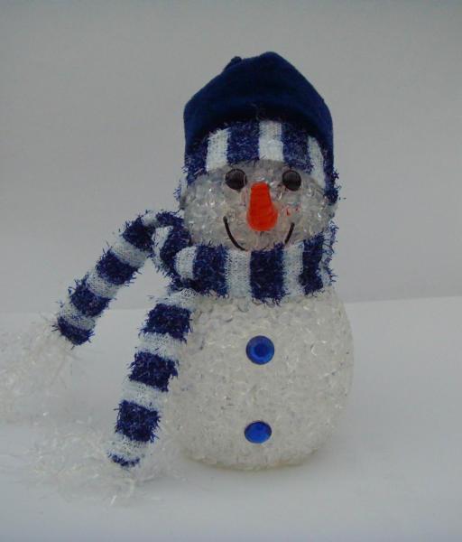 Multi Color  EVA  LED Flashing Snowman Toy For Christmas Indoor Outdoor Decoration