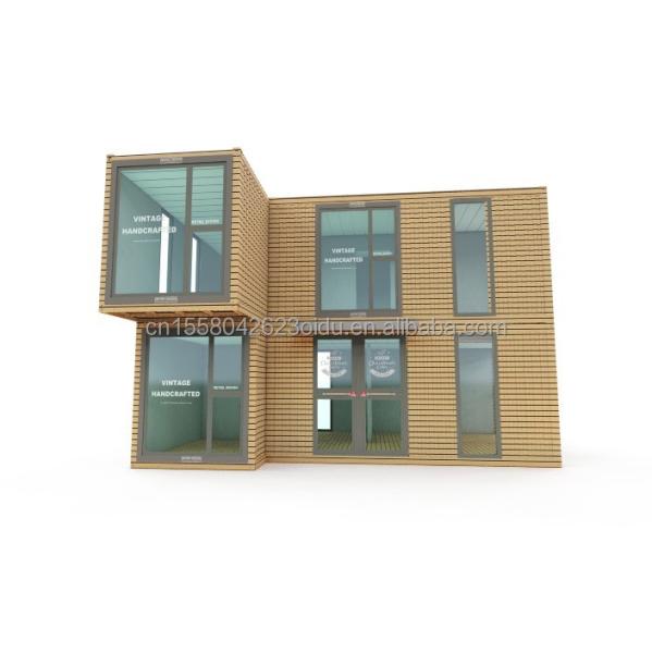 Maison agricole préfabriquée moderne à deux étages pour bureaux en plein air résidentiel en panneau sandwich et en acier galvanisé