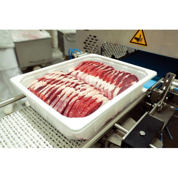 White APET PE Thermoforming Film Fresh Meat Food Tray Sealing Film MAP Packing