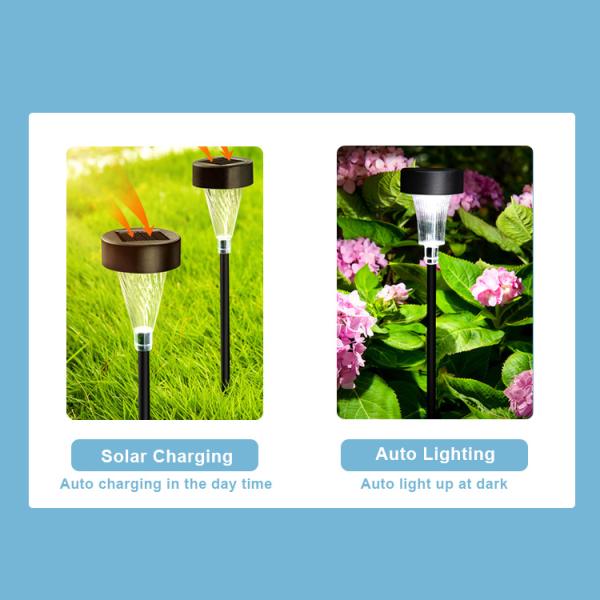 Waterproof Motion Sensor Solar Garden Lights with and Working Temperature C -20 50