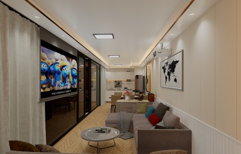 6м Apple Capsule House Cabin Container Оцинкованная стальная конструкция