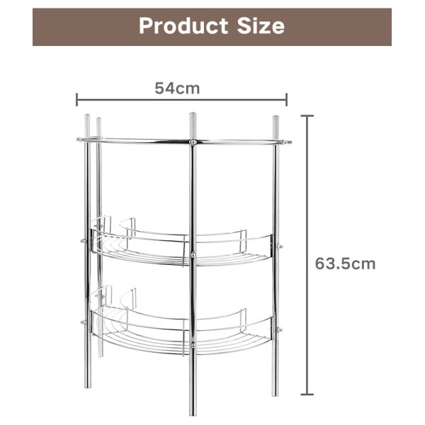 3 Tier Multipurpose Bathroom Organizer Shelf Adjustable Shelf Under Sink Storage Rack Bathroom Tool Rack