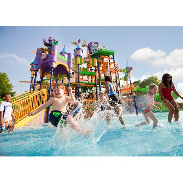 Коммерчески безопасное скольжение спортивной площадки стеклоткани оборудования парка Аква