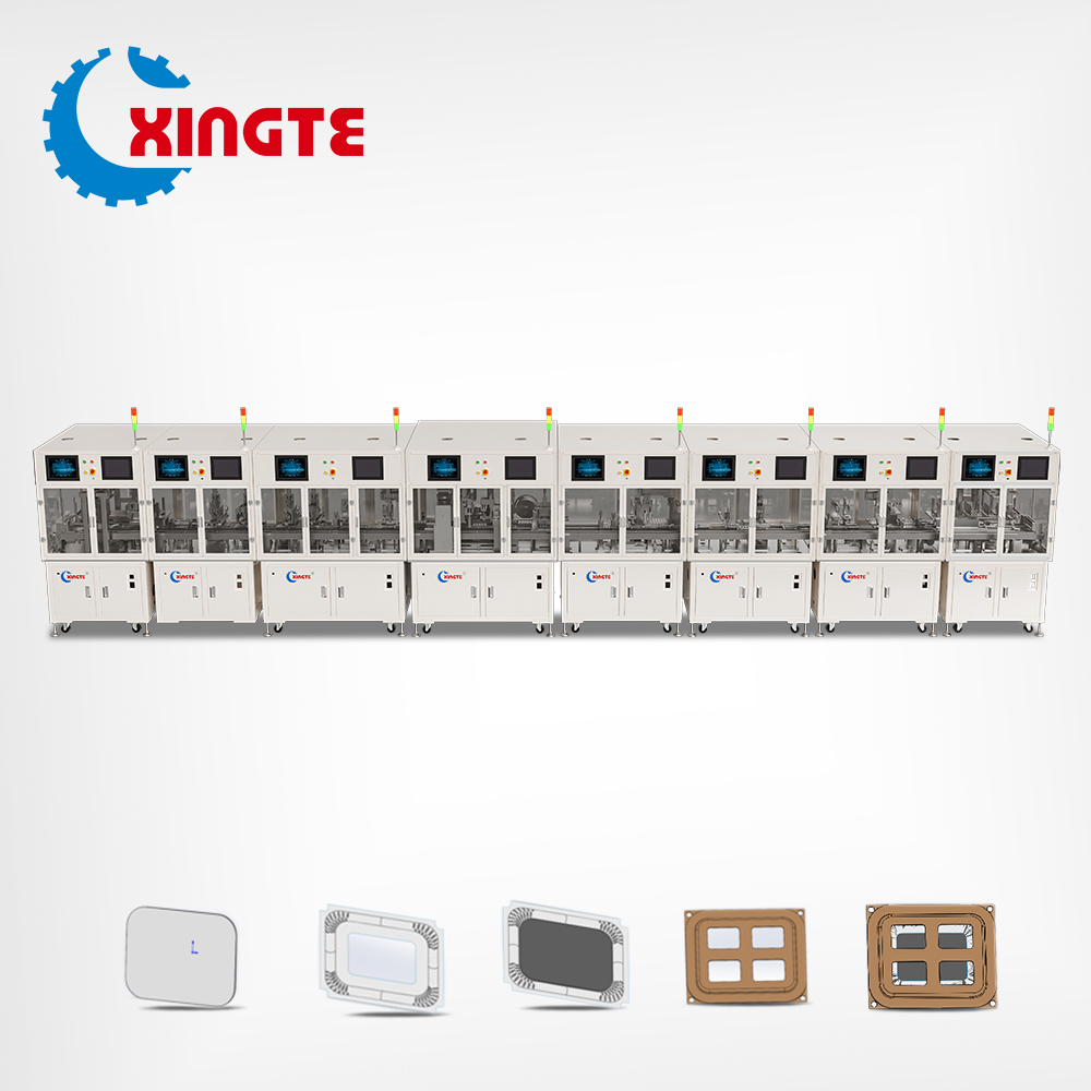 Fully automatic DP assembly production line with 2000 Pcs/H output, modular design, and marble base plate for multimedia speakers