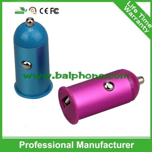 Hot selling Promotional Newest Cute Univeral Mini Size Single Dual 1000mA USB 2.0 Port Car