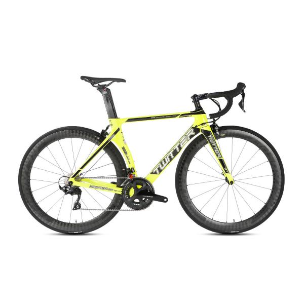Carbon Fiber Fixed Gear Road Bike , 700c Disk Road Bike Skid Resistant