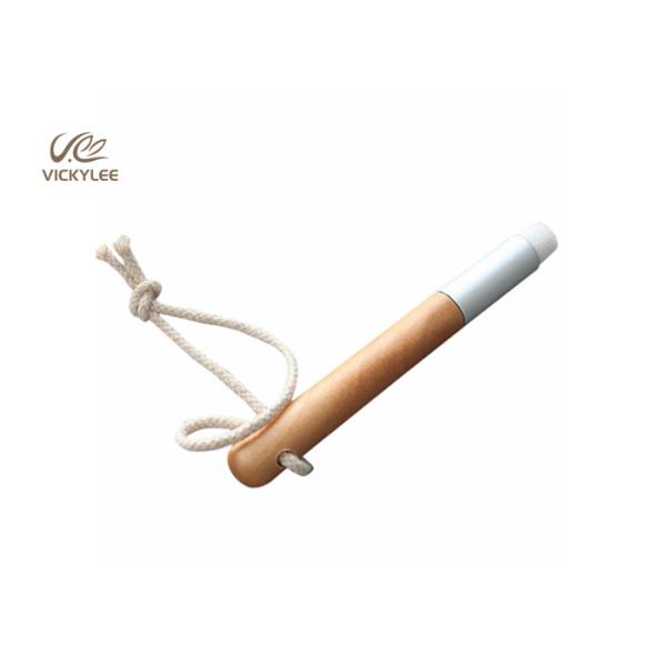 Wooden Color 12.8cm Facial Makeup Brushes For Nose