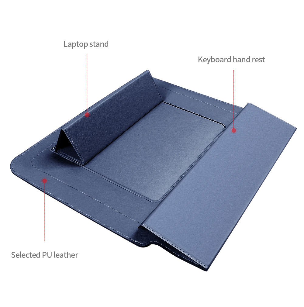 For Laudtec DNB26 3-in-1 Adjustable Tablet Holder Leather Bag Laptop Mouse Pad Korean Business Travel Shoulder Backpack Office Wholesale OEM/ODM/Private Label