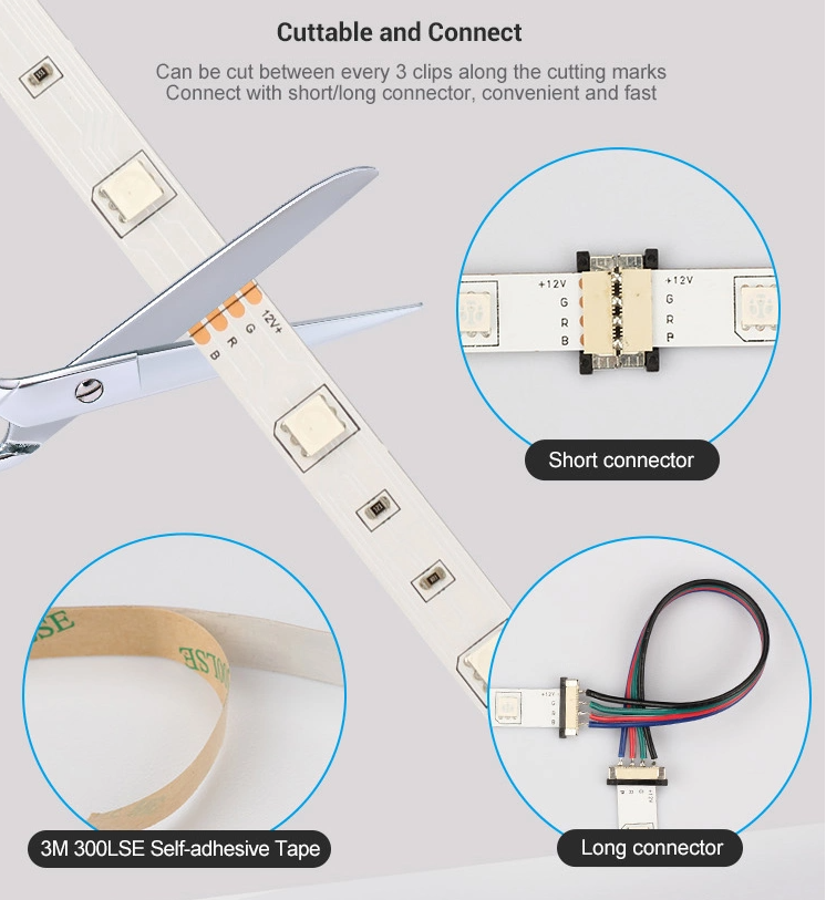 Свет прокладки СИД ТВ инфракрасн ключа 6.8w/M DC5V 24 удаленный