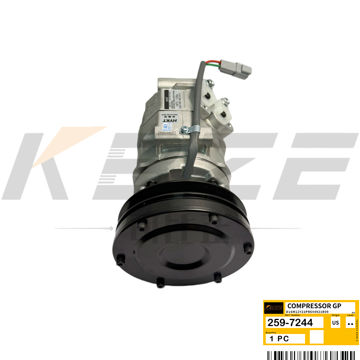 KBZE OEM 259-7244 2597244 CAT AC COMPRESSOR REPLACE E311 E312 E320 E323 EXCAVATOR