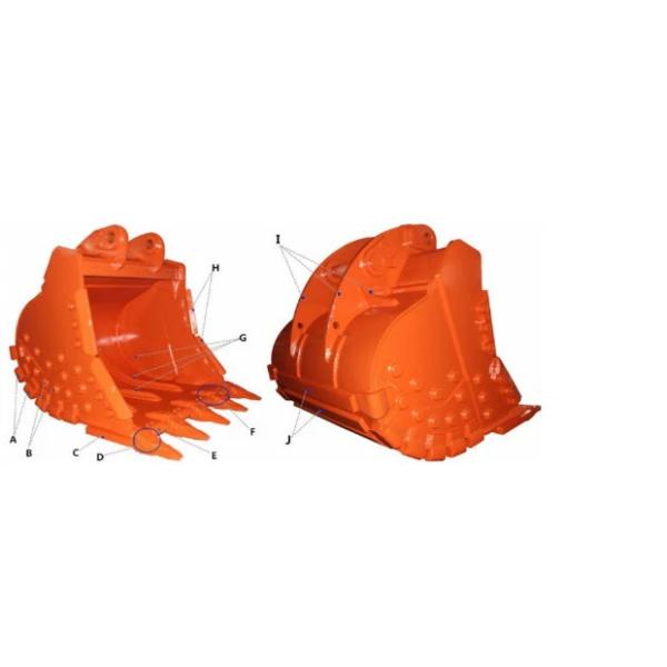 Ведро экскаватора &Rock ведра утеса экскаватора приложений 12-20Ton строительной техники для PC200 Cat320 ZX130