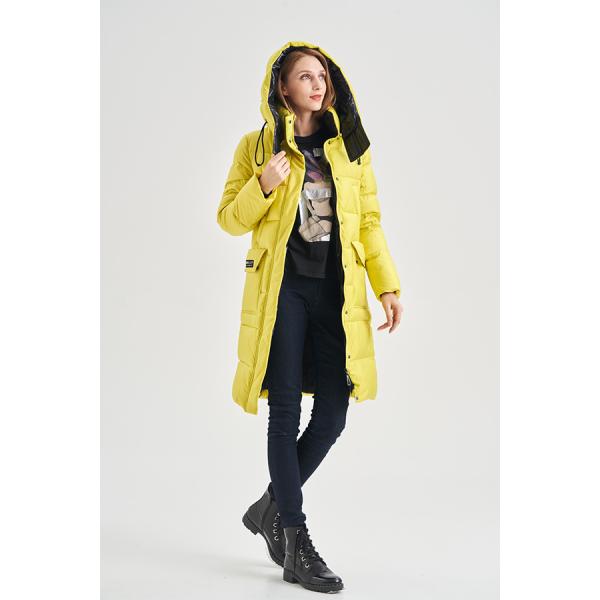 FODARLLOY Ladies Warm Hooded Cotton-Padded Clothes Women Slim Long Down Winter Jackets Women Water Repellent Puffer Coats