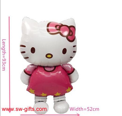 Hello Kitty Cat foil Balloons Cartoon Birthday Decoration Wedding Party Inflatable Balloon