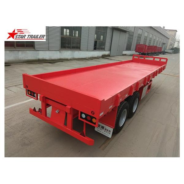 9.5 Meters 2 Axles Pipe Transport Trailer Commercial Semi Truck Type