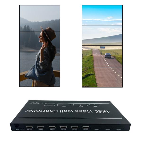 Contrôleur de mur d'images polyvalent prenant en charge les sources vidéo HDMI, SDI et IP pour un routage de signal complet et flexible