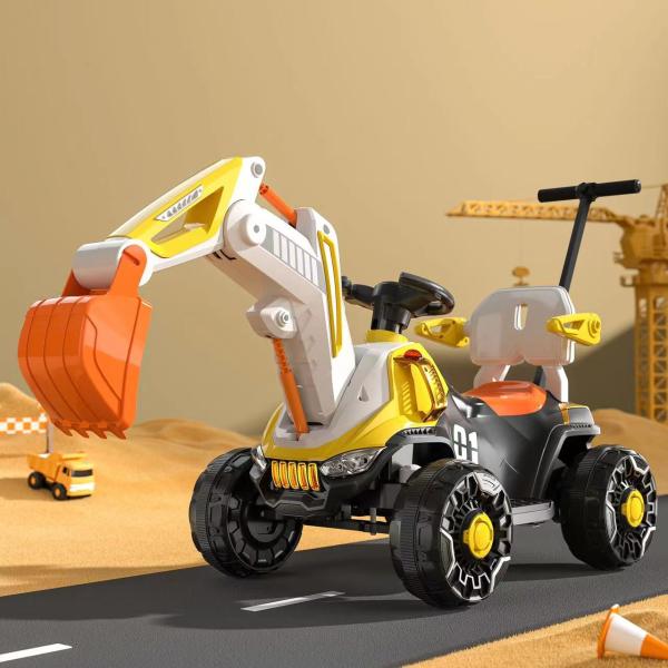 2.4G Bluetooth Remote Control 6v All-electric Ride on Construction Truck Car for Kids