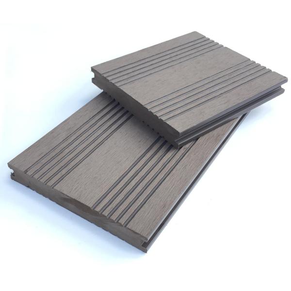 Outdoor WPC Weatherproof Decking Boards 6ft Wood Plastic Composite Flooring