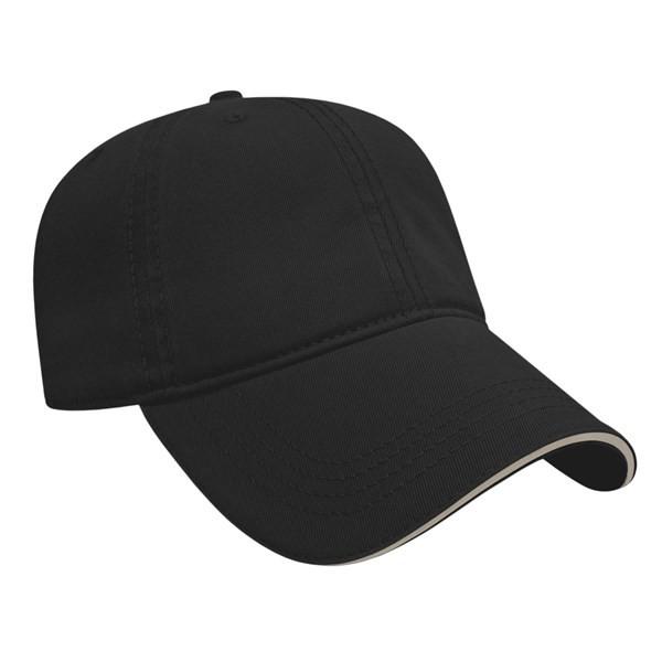 Flex Twill Structured Fitted Unisex Baseball Caps Black Color Custom Embroidered Logo