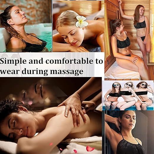 Disposable Bras and Panties Natural Disposable Bras And Panties Set Non Woven Women'S Disposable Underwear For Spa Massage Disposable Bathrobe