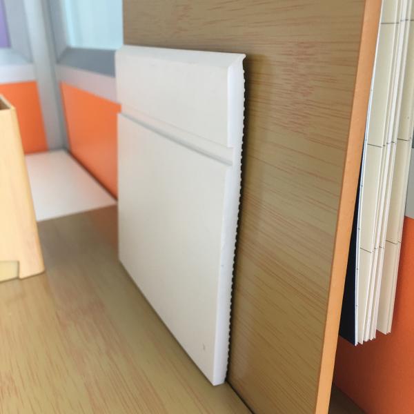 Wall Protection Vinyl Baseboard with Self Adhesive Cove Former and Flexible Design