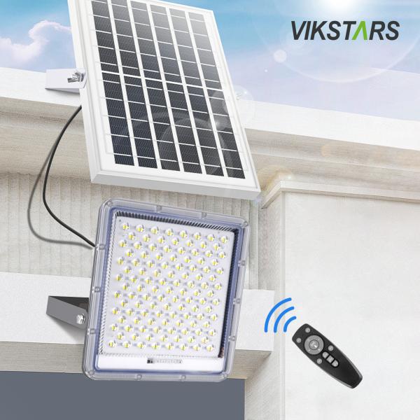 Aluminum Solar Flood Lights 100w 200w 300w 400w For Yard Villages Warehouse IP66 Waterproof