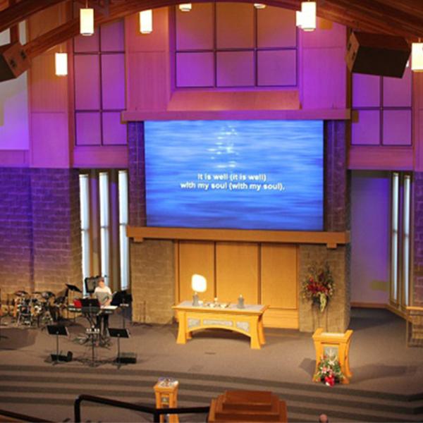 Stage Background Hd Led Wall P3 P4 , Outdoor Led Display Screen P3.91 For Church