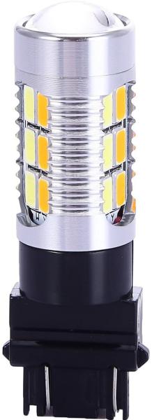 3157 3057 3357 4157 LED Brake Turn Signal Lights  Amber Switchback 22 SMD with Projector
