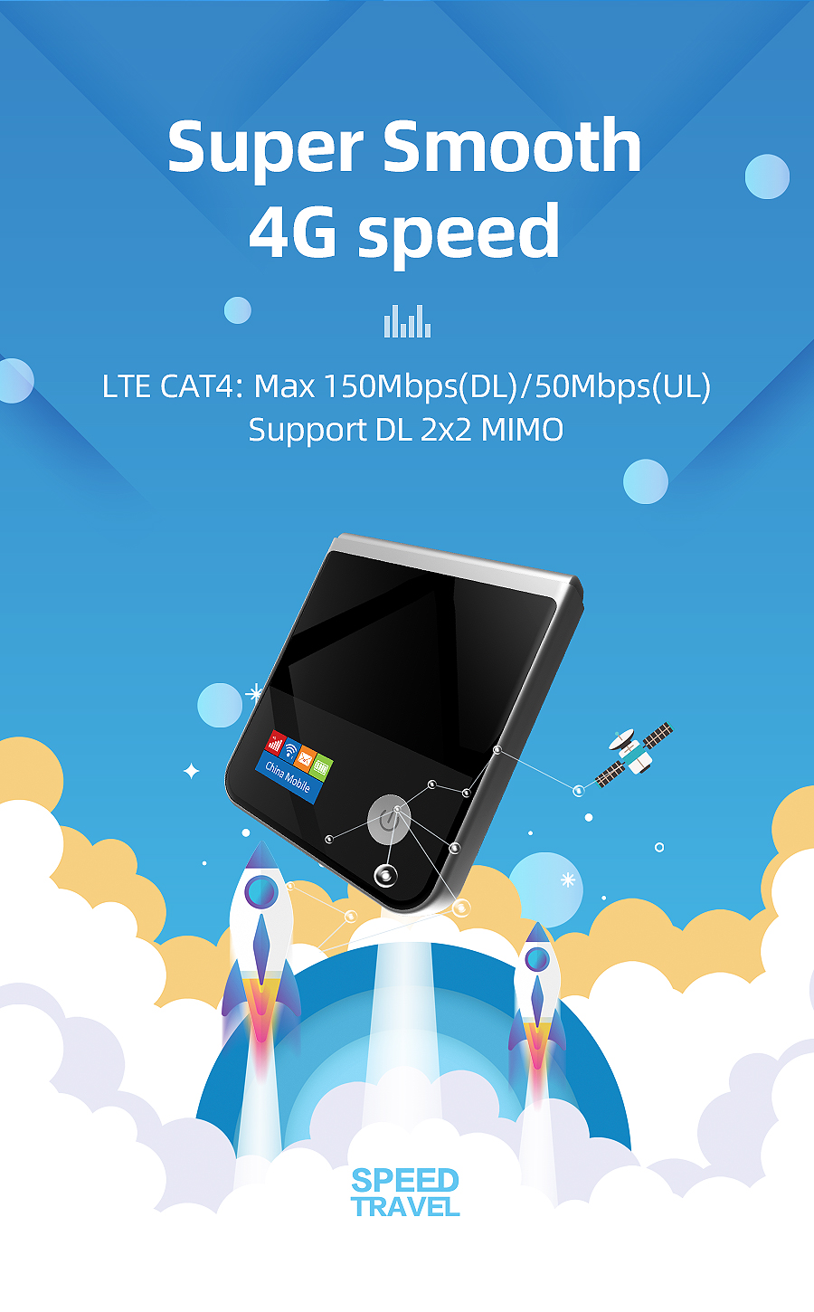 Портативный модем SIM-карты Точки доступа кармана 4G WIFI 3G 2G Lte