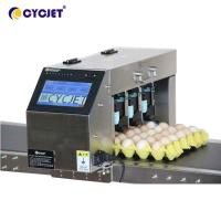 Lignes thermiques de l'imprimante à jet d'encre d'oeufs en ligne 6 codant la machine pour l'impression de date