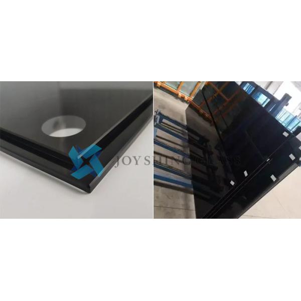 изоляция 8mm черная прокатанная стеклянная PVB ядровая закалила прокатанное стекло