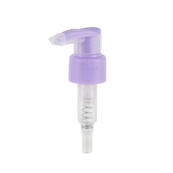 Light Purple 24/410 Plastic Left Right Lock Cosmetic Lotion Pump Dispenser