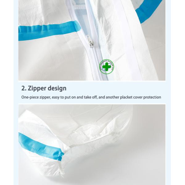Disposable epidemic prevention supplies medical protective clothing isolation clothing conjoined hooded whole body