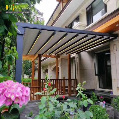 Sistema de proteção solar de telhado de pergola de alumínio PVC