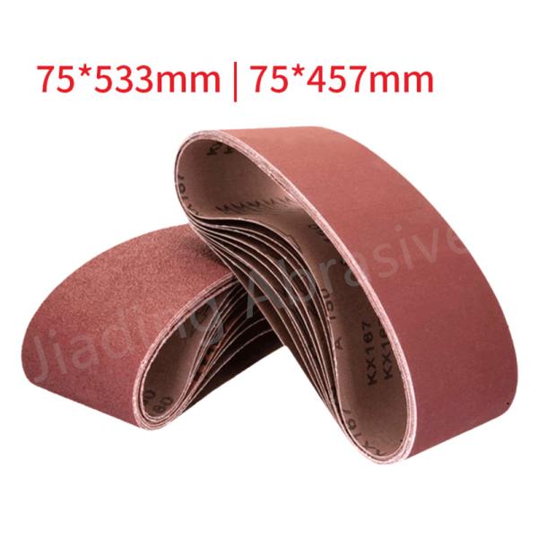 80 grit 4x36 Inch Aluminum Oxide Sanding Belts for Sander Customization Package Blue