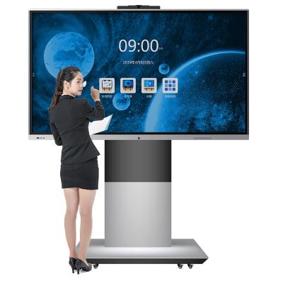 Tableau blanc futé interactif multi 65 de lieu de réunion d'écran tactile de doigt 75 86 100 110