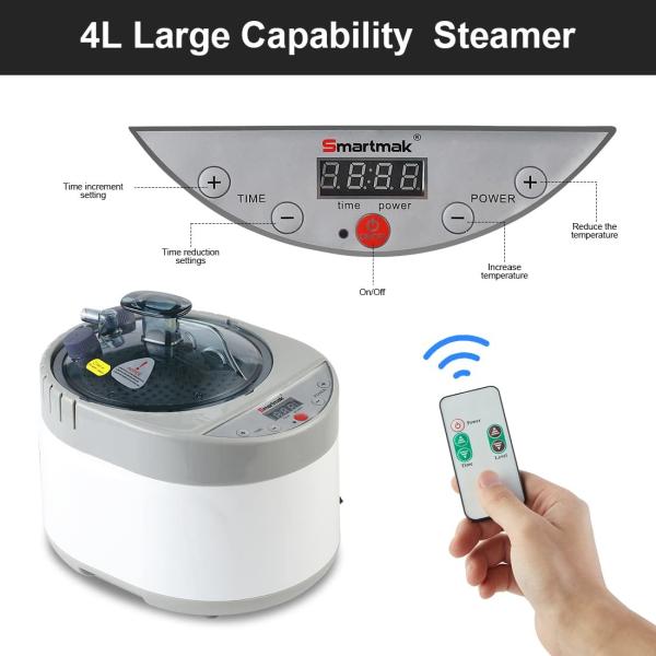 4L Full Body Portable Steam Sauna With Time Control 0-99 Minutes And Waterproof Cloth