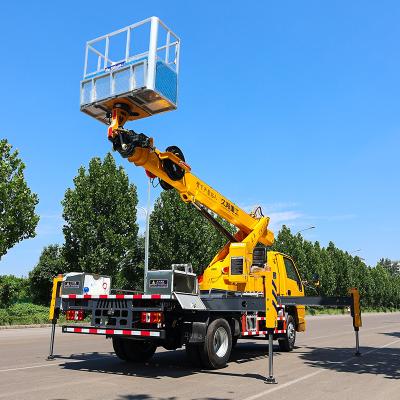 Lança telescópica hidráulica elevando altura de trabalho de alta altitude caminhão de plataforma de trabalho aéreo para venda