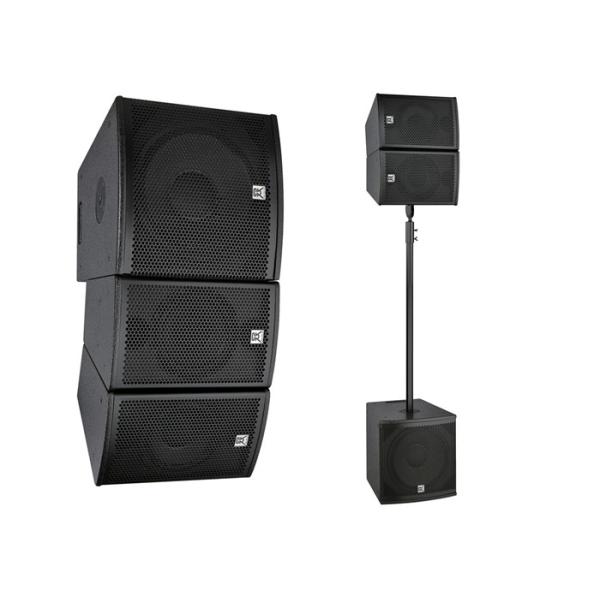 250W Conference Room Speaker Array Column system , Wireless Microphone Speaker System