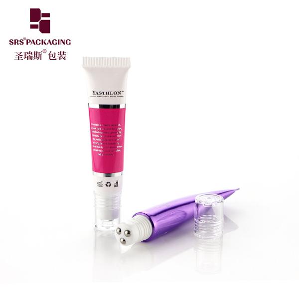 Cosmetic Empty 3 Stainless Roller Ball Tube Squeeze D19mm for Eye Cream