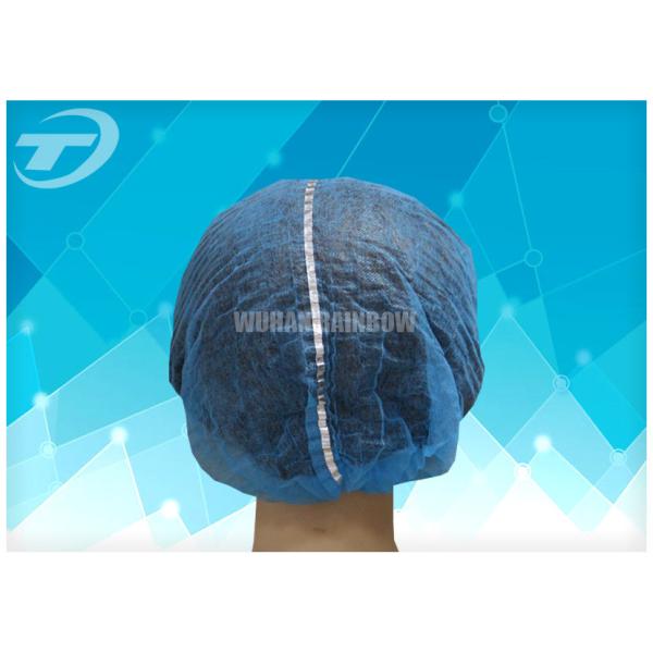 Non - Woven Disposable Surgical Caps / Mob Cap Waterproof For Industrial Protection