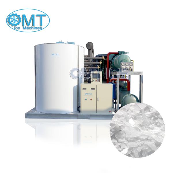 Máquina de fabricación de bloques de hielo de tubo seco industrial de 3 toneladas de gran tamaño 14.35KW Máquina de fabricación de bloques de hielo de control remoto