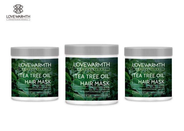 O óleo da árvore do chá relaxa a máscara do cabelo do escalpe para o controle da caspa/tratamento do comichão