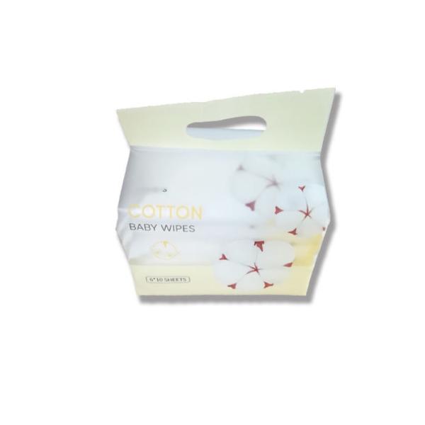 Biodegradable 100% естественный органический младенец хлопка обтирает